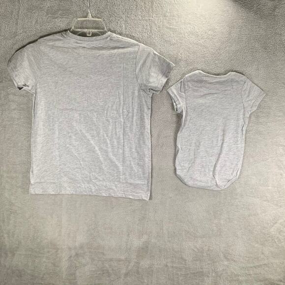 T Stars Shirts Kids Large And Baby 18 Months Set Player 1 Player 2 Gaming Twins - Picture 2 of 8